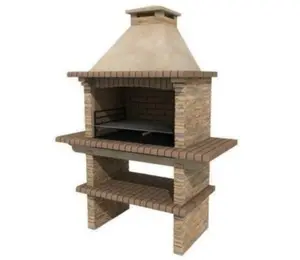 Callow Mediterrani Slate Charcoal Masonry BBQ