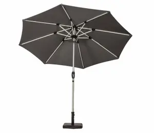 Rowlinson Willington Green 2.7m Wooden Parasol
